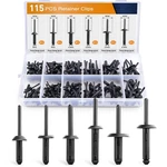 Gooacc 115 Pcs Automotive Nylon 115pcs Retainer Clips, Rivet Set. Fixed Price $27.78.