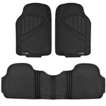 Motor Trend Flextough 3pc Rubber Floor Mats - Thick Heavy Duty All Weather Black. Fixed Price $39.45.