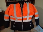 Refrigiwear Hi Vis Insulated Softshell Jacket Men's Xl Orange Black Coat 0496r. Fixed Price $87.95.