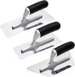 Venetian Plaster Finishing Trowel Set 3 Pc Polished Stainless Steel With Rubber. Fixed Price $54.58.