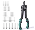 13 Rivet Gun 50 Pcs Rivets Dual Hand Operation Riveter Spare Rods Collector New. Fixed Price $10.99.