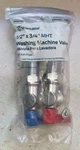 Sharkbite 1/2" X 3/4" Mht Washing Machine Valve Set Quarter Turn 2-pack Iron. Fixed Price $27.99.
