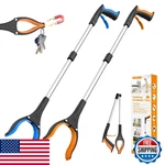 Rewkcy 32" Grabber Reacher Tool 2-pack Foldable Pickup 360 Rotating Jaw Magnet. Fixed Price $27.05.