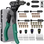 Jigiu 3 In 1 Rivet Gun Kit, Nut Tool Manual Pop Multi Si.... Fixed Price $67.29.