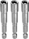 Harfington 3pcs Hex Nut Driver Drill Bit 1/4" 6-point Socket 1/4, Gray. Fixed Price $10.04.
