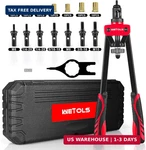 Wetols Rivet Nut Tool Kit, 14-inch Rivnut With 7 Metric And Sae Mandrels, P. Fixed Price $58.71.