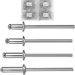 Zqz 320 Pcs 1/8 Inches Pop Rivets Assortment Kit - 4 Sizes Aluminum 1/.... Fixed Price $17.21.