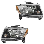 Jeep Compass 2013-2017 Headlight Assembly Kit Driver Passenger Side 2 Piece Set. Fixed Price $182.90.