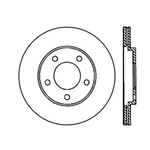 Centric 120.61087 Rear Disc Brake Rotor-premium Disc-preferred For 05-14 Mustang. Fixed Price $64.89.