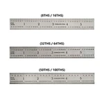 Big Horn 19589 6-inch Precision 16r Rigid Stainless-steel Ruler - Silver. Fixed Price $17.99.
