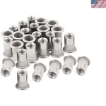 Durable 30-pack 1/4-20 Stainless Steel Rivet Inserts Rust-resistant Fasteners. Fixed Price $15.19.