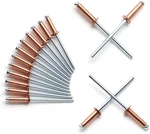 1/8" X 1/2" Red Copper Pop Rivets Assortment - 60pcs, Aluminum Metal Blin. Fixed Price $7.45.