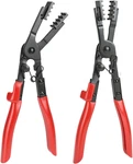 Qwork 2pcs Multi-angle Hose Clamp Plier Set, Heavy Duty Locking Tool. Fixed Price $54.99.