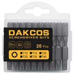 Dakcos 20 Piece T30 Torx Bit Set, 25mm Short Screwdriver S2 Alloy Steel. Fixed Price $16.99.