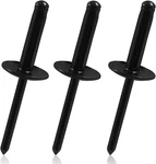 50 Pcs Black Aluminum Tri-fold Pop Rivets 3/16" Large Flange, 3/16"x1". Fixed Price $16.95.