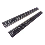 Pec Tools 5r Flexible Black Chrome Ruler 6" L 501-006ez. Fixed Price $22.67.