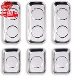 6-piece Magnetic Tray Set (3.6" X 2.4" / 5.9" 2.5" Square), Magnet Tool Trays. Fixed Price $25.05.