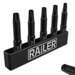 Railer Double Square 8 Point Star Bit Set, 5pc S2 Steel 2 Inch Set. Fixed Price $14.34.