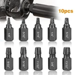 10pcs Screw Extractor Set Hex Head Multi-spline Easy Out Bolt Remover Tool Kit. Fixed Price $8.96.