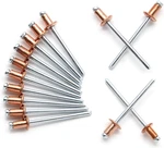 1/8" X 1/4" Red Copper Pop Rivets Assortment - 60pcs, Aluminum Metal Blin. Fixed Price $15.85.