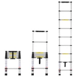 Vevor Telescoping Extension Ladder 8.5ft One-button Retraction 375 Lbs Capacity. Fixed Price $95.90.