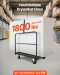 Vevor 2-in-1 Drywall Cart & Platform Truck 1800lb 36x24" Deck. Fixed Price $175.99.