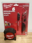 New- Milwaukee 25ft Tape Measure Inkzall Marker & Razor Utility Knife Combo Kit. Fixed Price $29.00.