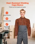Leather Welding Cape Sleeve Heavy Duty Flame Resistant L-size. Fixed Price $46.99.