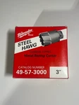 Milwaukee 49-57-3000 Steel Hawg 3 In. Dia. 2 Deep Threaded Shank. Fixed Price $330.00.