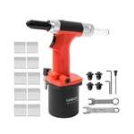 Air Hydraulic Riveter - Heavy Duty, W/ 100 Rivets & 4 Nose Pieces. Fixed Price $100.17.