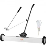 Hot/ 36-inch Magnetic Sweeper W/wheels,55 Lbs Capacity,w/telescoping P. Fixed Price $97.87.