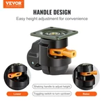 Leveling Casters, 4-pack Heavy Duty 360 Swivel Caster Wheels Hold Up To 1100 L. Fixed Price $36.34.