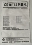 Craftsman Instuction Manual Cmst32642r8/bk , Cmst32752rb/bk And More See List. Fixed Price $15.99.