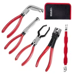 Alwalkee Electrical Disconnect Pliers Set, 5-piece Professional Red And Black. Fixed Price $34.38.