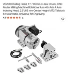 Vevor Dividing Head K11-100 Mm 3- Jaw Chuck Cnc Router Milling Drill Press. Fixed Price $130.00.