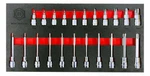 Britool Hallmark M2btxset22 22 Piece 3/8" Drive Torx Bit Socket Set In Foam Tray. Fixed Price $70.61.