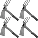 Mouyat 4 Pcs 2 In 1 Double Garden Hoe And Cultivator, 9 X 14 Inch Dual Headed We. Fixed Price $44.08.