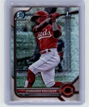 2022 Bowman Chrome #bcp-179 Leonardo Balcazar Prospects Mojo Refractor Reds. Fixed Price $2.50.
