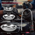4 Pack Telescoping Magnetic Pickup Tool With 3in 4in 6in Parts Trays.... Fixed Price $23.77.