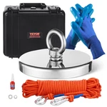 Vevor 2000 Lb Strong Fishing Magnet Kit Single Sided Pull Force & Rope Carabiner. Fixed Price $59.99.