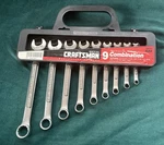 1990's Craftsman Usa 9 Piece Combo Metric Wrench Set. 12 Point, #. Fixed Price $45.00.
