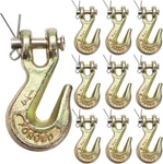 10 Pack 1/4 Inch Clevis Grab Hook, G70 Forged Steel Transport Chain Heavy. Fixed Price $46.89.