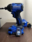 Kobalt Kid 124b-03 Brushless 1/4" Impact Driver 24v Li Ion - W/ Battery- Charger. Fixed Price $45.00.