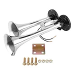 Estink Dual Trumpet Air Horn Chrome, 12v/24v 150db Super Wit.... Fixed Price $30.33.