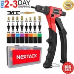 Rivet Gun Kit Tool Rivnut Thread Nut Setting Drill Bit Metric Sae Hand Riveting. Fixed Price $58.99.
