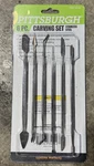 Carving Set, Pittsburgh 6 Piece Stainless Steel, Model. Fixed Price $5.00.