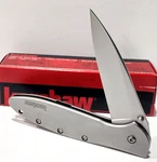 Kershaw Usa Ks1660 Silver Leek Spring Open Assisted Folding Pocket Knife F. 2nd. Fixed Price $54.95.