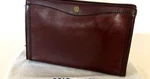 Gold File Pfeil Clutch Bag Second Business Leather Color Bordeaux Fashion Goods. Fixed Price $99.00.