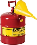Justrite 5 Gallon Red Safety Can Leakproof Fuel Container With Spout And Funnel. Fixed Price $94.59.