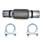Exhaust Flex Pipe Id 2"x6"x10" With 2pcs U-bolt Clamps, Universal Type Stainl.... Fixed Price $50.84.